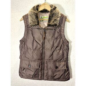 Women's Eddie Bauer Yukon 550 Goose Down Puffer Vest Jacket Size M